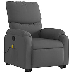 Avis Maison Chic Fauteuil Relax pour salon, Fauteuil de massage inclinable Gris foncé Tissu -GKD38348