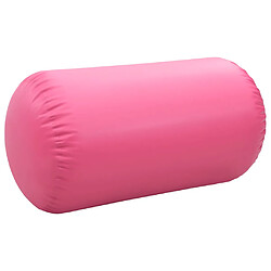 Acheter vidaXL Rouleau gonflable de gymnastique avec pompe 120x75 cm PVC Rose