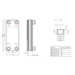 Helloshop26 Échangeur de chaleur thermique acier inoxydable 30 plaques max 175 kw eau solaire 16_0000833 pas cher