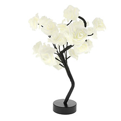 USB 24 LED Rose Tree Light Chambre Salon Saint Valentin Party Decor Blanc