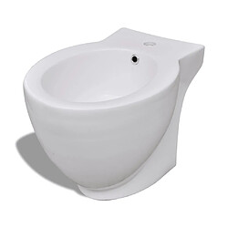 vidaXL Bidet rond Céramique haute qualité Blanc