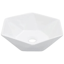 vidaXL Lavabo 41x36,5x12 cm Céramique Blanc