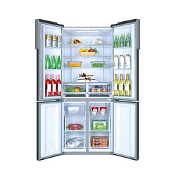 Avis HAIER HTF-452DM7 - Réfrigérateur multi-portes - No Frost - 468L (314+ 154) - L83.3 x H190 cm - Inox