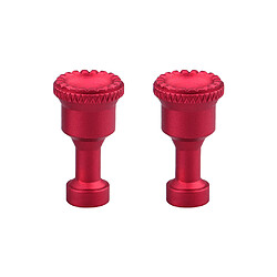 2x Joystick En Alliage D'aluminium Pour DJI Mavic 2 / Air Remote Control Rouge