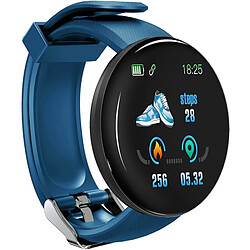 Wewoo Bracelet connecté D18 1.3inch TFT écran couleur Smart Watch IP65 étancherappel d'appel de soutien / surveillance de la fréquence cardiaque / de la pression artérielle / du sommeil bleu