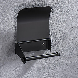 Universal Support papier en acier inoxydable pour la salle de bains Montage mural Porte-rouleaux WC Accessoires de salle de bains (noir) pas cher