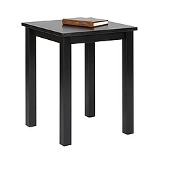 Pegane Table d'appoint en bois massif coloris noir - Longueur 45 x Hauteur 55 x Profondeur 45 cm