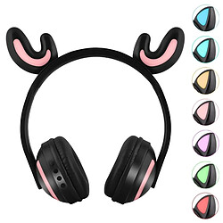 Yonis Casque Audio Bluetooth Oreilles De Chat Lumineux