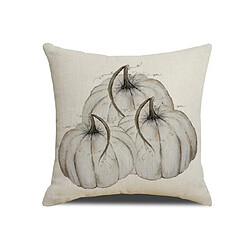 P60 4pcs 45 * 45cm Thanksgiving Motif de citrouille Taie d'oreiller en lin d'oreiller imprimé Coussin Coussin Coussin Coussin Décoration de la maison pas cher