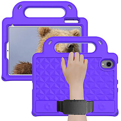 Coque en TPU avec béquille et bandoulière violet pour votre iPad mini (2021)