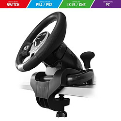 Avis Volant et pédales de jeu Vidéo Race Pro Wheel 2 compatible Xbox Séries X|S PS4 PS3 SWITCH PC SPIRIT OF GAMER.+ Souris SF PORSCHE