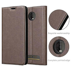 Cadorabo Coque Motorola MOTO Z4 Etui en Brun pas cher