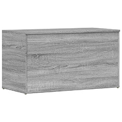 vidaXL Coffre de rangement Sonoma gris 84x42x46 cm Bois d'ingénierie