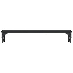 Avis vidaXL Support de moniteur noir 85x23x15,5 cm bois d'ingénierie