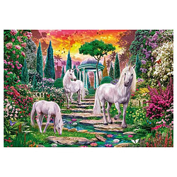 Clementoni Puzzle classique de licornes de jardin - 2000 pièces (CLE32575)