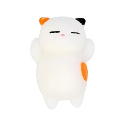 Universal Mini jouet squishy, baule d'antistrèmes de chaton en forme d'animal chaton blanc orange