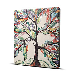 Coque en TPU + PU impression de modèle arbre de vie pour votre Amazon Kindle Oasis 7 pouces (2019)