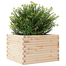 Avis vidaXL Jardinière 70x70x45,5 cm bois de pin massif