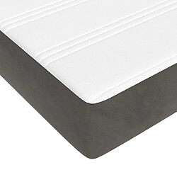 Acheter vidaXL Matelas de lit à ressorts ensachés 160x210x20 cm velours