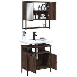 Acheter Maison Chic Armoire de Bain | Ensemble de 2 meubles salle de bain Chêne marron -GKD97094