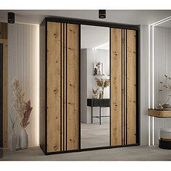 Abiks Meble Armoire DAVOS 7 À Portes Coulissantes 235,2/190/45 3 Portes