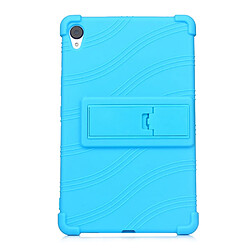 Coque en silicone Souple avec béquille bleu clair pour votre Huawei MediaPad M6 8.4 pouces