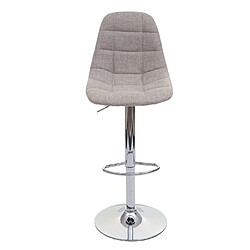 Avis Mendler 2x Tabouret de bar HWC-A67, tabouret de bar ~ gris crème, textile