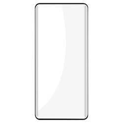 Avizar Verre Trempé pour Vivo X90 Pro résistant dureté 9H Transparent Bord incurvé noir