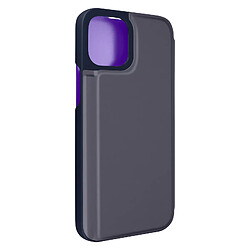 Avizar Étui Clear View iPhone 13 Mini avec Clapet Miroir Support Vidéo violet