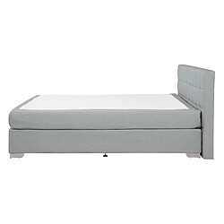 Acheter Beliani Lit boxspring en tissu gris clair 140 x 200 cm ADMIRAL