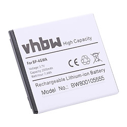 Batterie vhbw 2000mAh (3.7V) pour téléphone portable Nokia Lumia 625, 720, 720T remplace BP-4GWA.