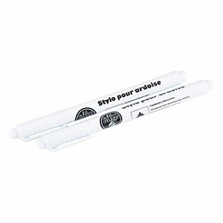 Paris Prix Lot de 2 Stylos Ardoise 20cm Blanc