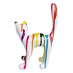 Acheter Figurine Chat Kuatéh Bastet 22x12x31cm Blanc Multicolore