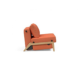 Avis Inside 75 INNOVATION LIVING Fauteuil design SOFABED CUBED 02 WOOD Argus Rust convertible lit 200*90 cm