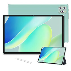 Tablette tactile - VANWIN V62 - 10,1" - RAM 8Go - ROM 256Go - Android 12 - Vert - 4G Lte+ 5G WiFi + Bookcover