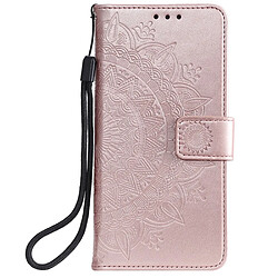 Etui en PU fleur rose pour Huawei P40