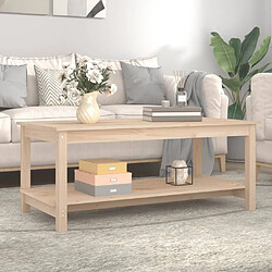 Avis Maison Chic Table basse,Table Console Table d'appoint, Table pour salon 110x55x45 cm Bois massif de pin -MN87744