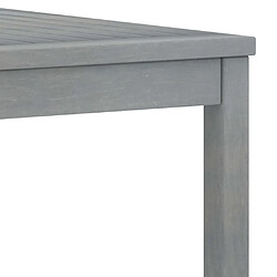 Acheter vidaXL Table basse 100x50x33 cm Gris Bois d'acacia solide