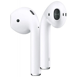 Apple AirPods 2 écouteurs sans fil (Bluetooth) - Boitier de Charge Classique - Blanc