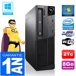 PC Lenovo M92p SFF Intel G630 Ram 8Go Disque 2 To Graveur DVD Wifi W7 - Occasion