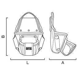 Bahco - Porte-outils à 2 poches - 4750-2PP-1