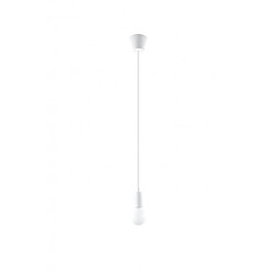 Luminaire Center Suspension DIEGO PVC blanc 1 ampoule