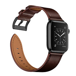 Avizar Bracelet pour Apple Watch 41mm / 40mm / 38 mm Cuir véritable Marron foncé