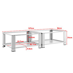 Acheter Double socle Cremlingen avec étagère pour lave-linges séche-linges 127 x 54 x 31 cm [en.casa]