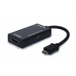 Savio CL-32 adaptateur et connecteur de câbles Micro-USB 5 pin HDMI Noir