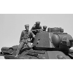 Icm Maquette Char T-34-76 With Soviet Tank Riders pas cher