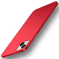 Mofi Coque en TPU surface givrée rouge pour votre Apple iPhone 13 6.1 pouces