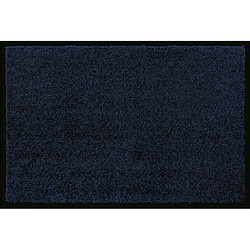 Tapis anti-poussière en polyamide coloris indigo - Dim : 40 x 60 cm- PEGANE -