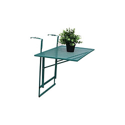 The Home Deco Factory Table de balcon pliable en métal Lina Vert.