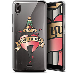 Caseink Coque Pour Wiko View 2 GO (5.93 ) [Gel HD Collection Tatoo Lover Design Love Hurts - Souple - Ultra Fin - Imprimé en France]